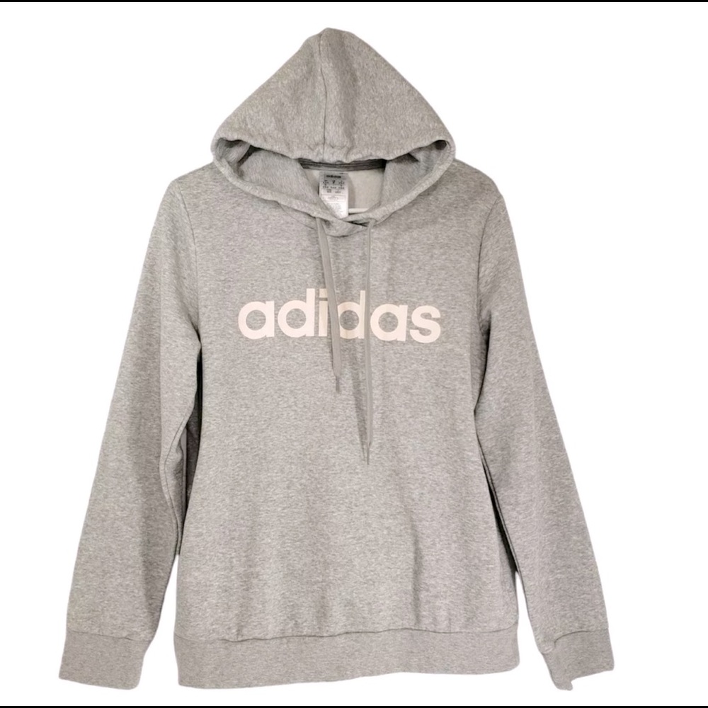 Adidas Fleece Hoodie Medium Heather gray